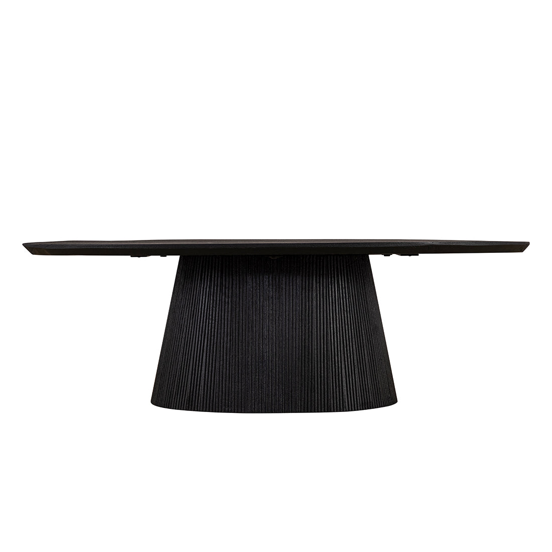BECK Black Soft Finish | Mango wood oval coffee table