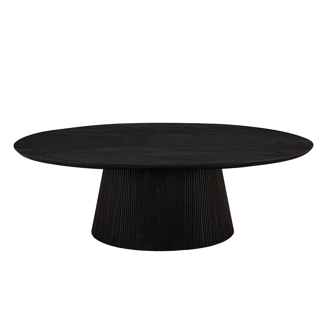 BECK Black Soft Finish | Mango wood oval coffee table