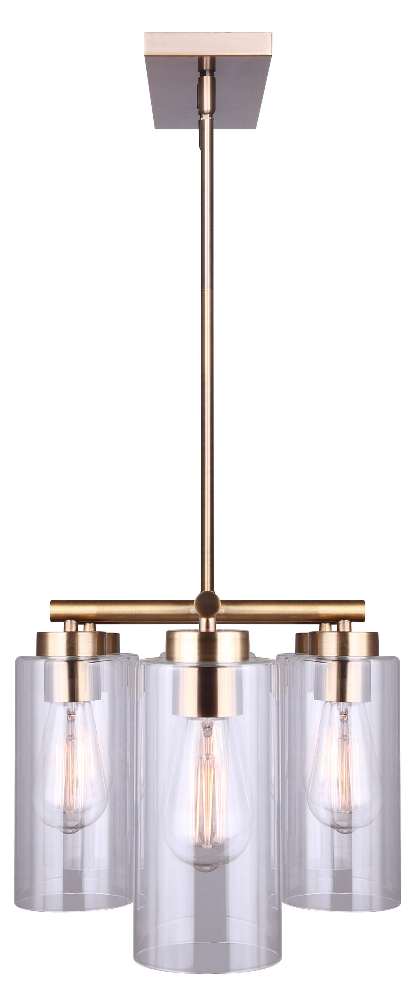 JETT, ICH671B06GD, GD Color, 6 Lt Rod Chandelier