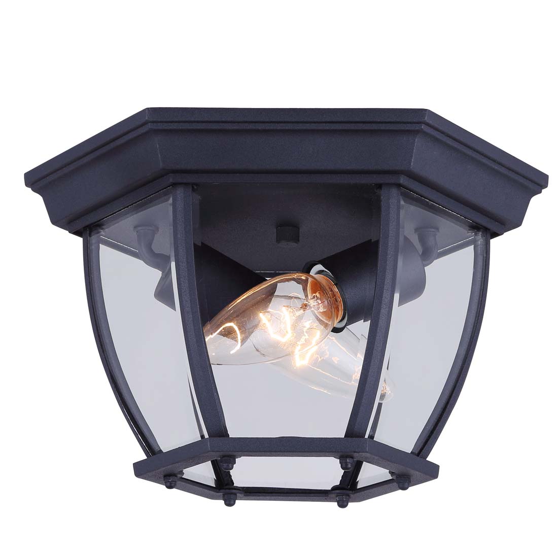 FOYER, IOL60 BK, 2 Lt Outdoor Flush Mount