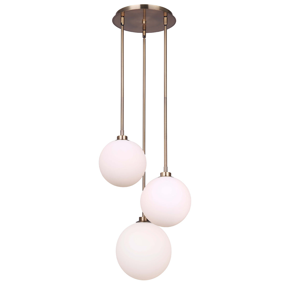 SIMONE, IPL1032A03GD, GD Color, 3 Lt Rod Pendant