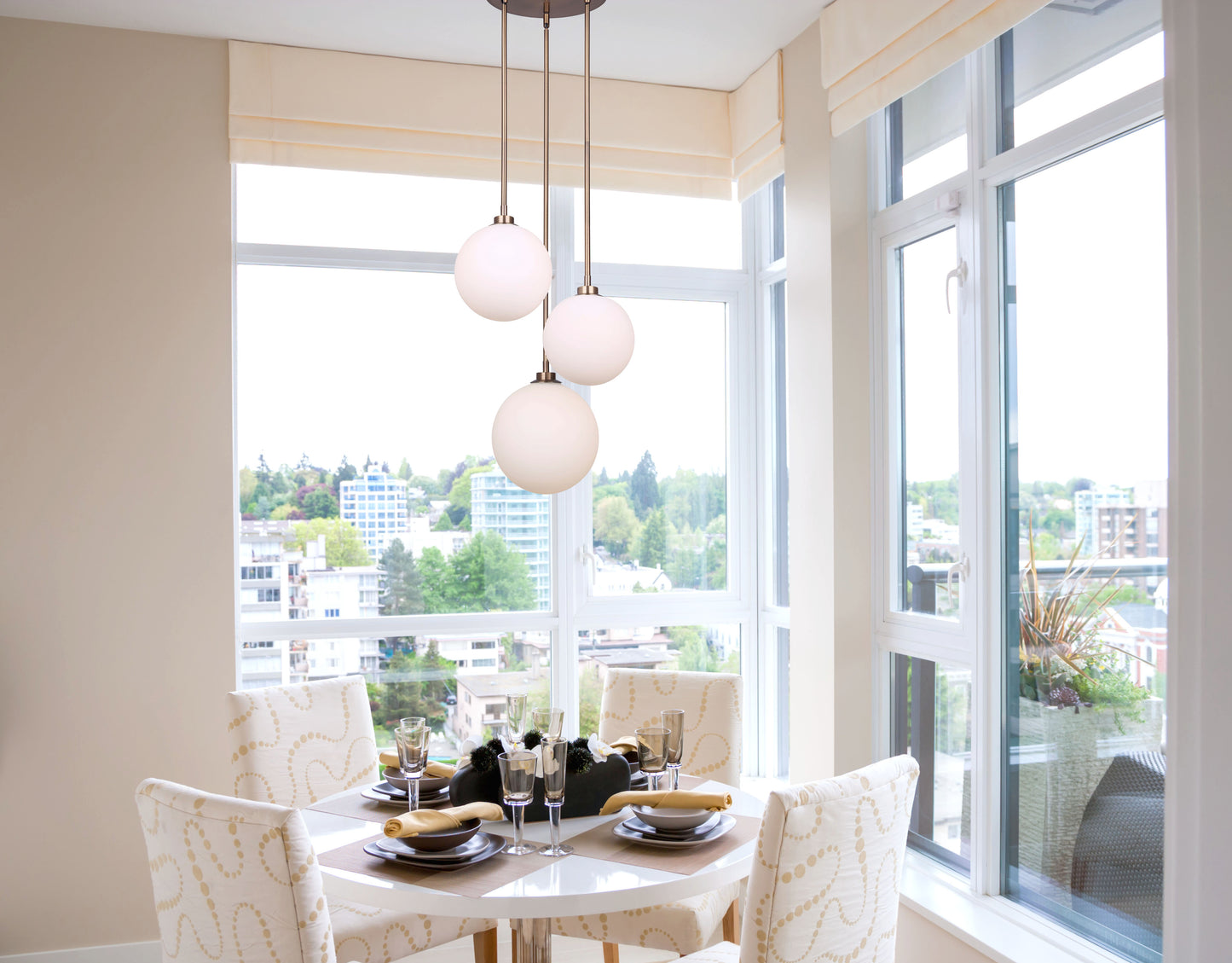 SIMONE, IPL1032A03GD, GD Color, 3 Lt Rod Pendant