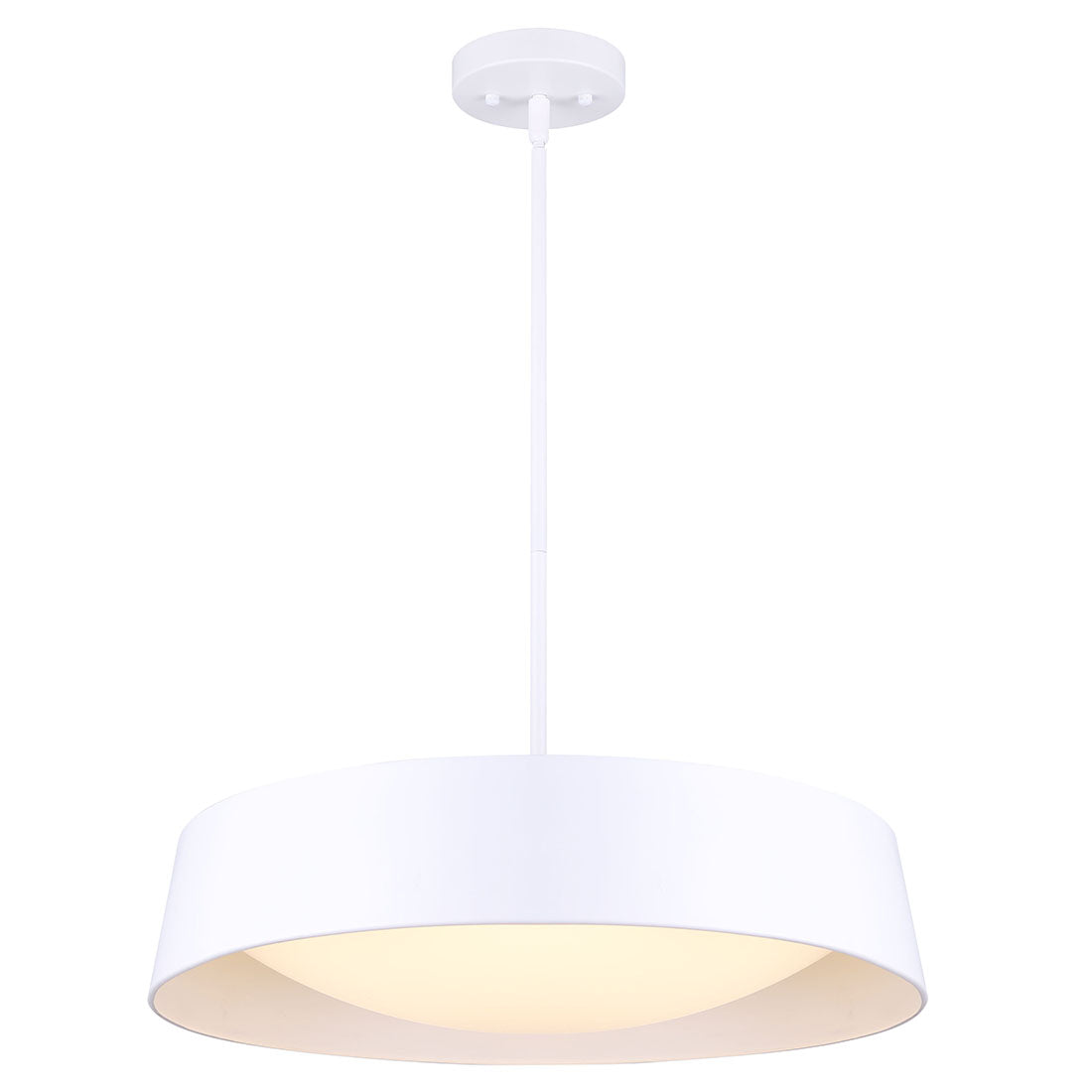 ADIRA, LCH177A22WH, 22inch Wide Rod LED Chandelier
