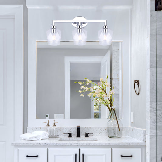 How to determine bathroom vanity light sizes