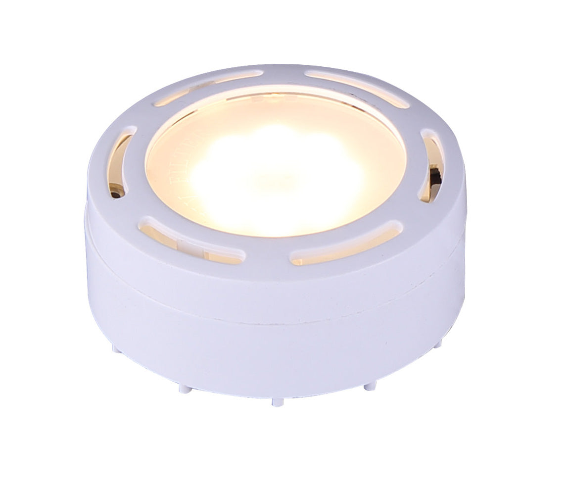 3580 LED-PLW-C, Undercabinet,120v Linkable LED Puck Light, White