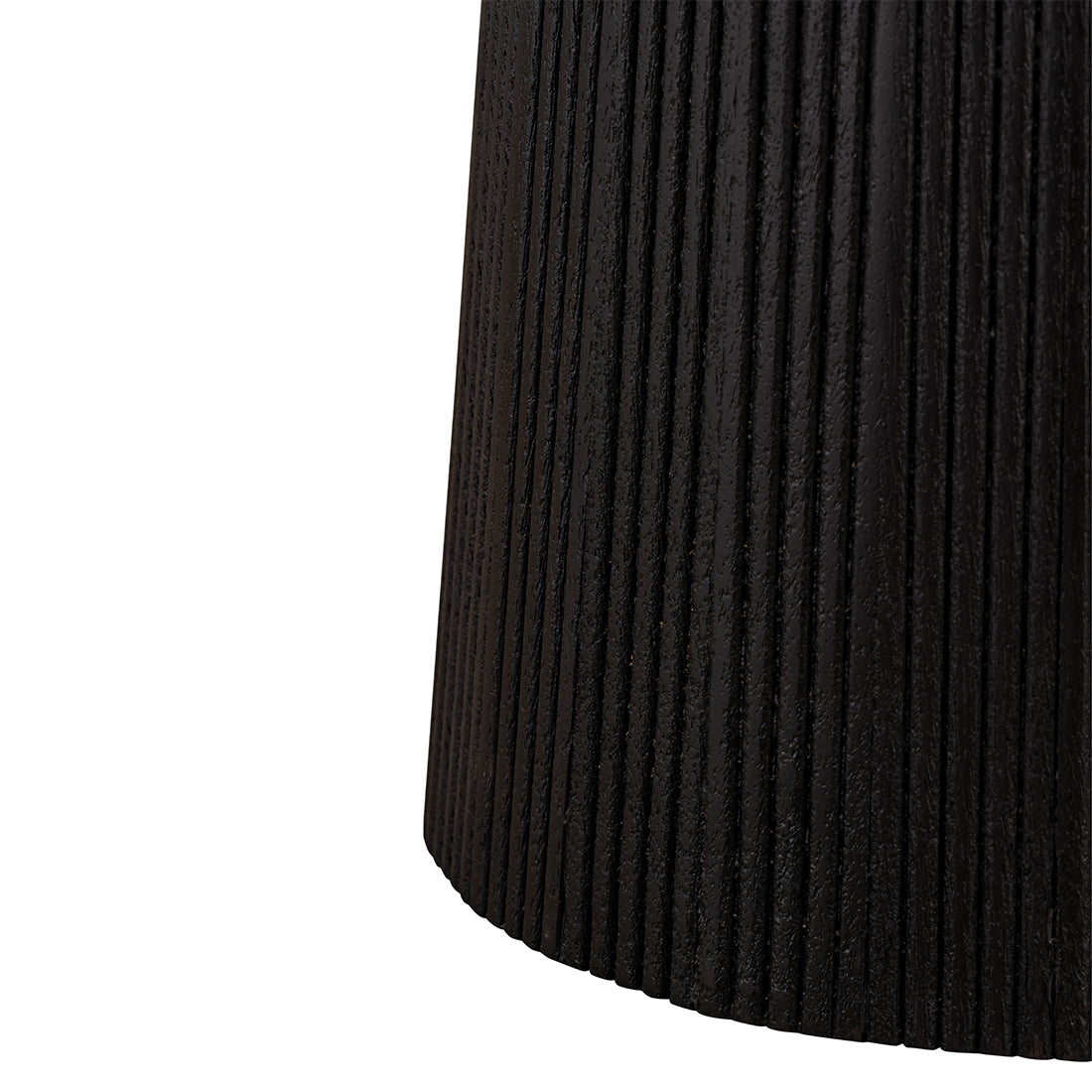 MADHY Black Soft Finish | Mango wood round side table