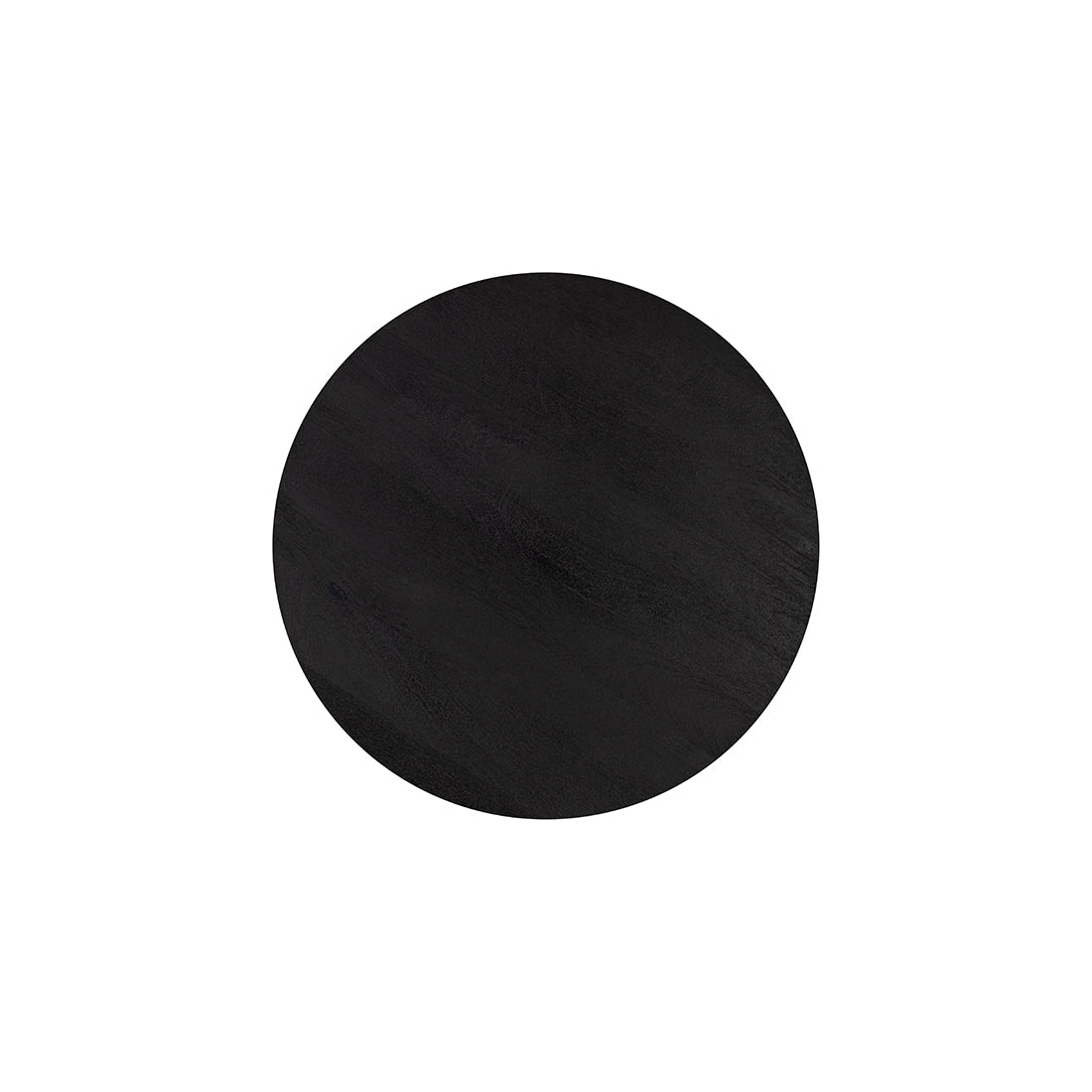 MADHY Black Soft Finish | Mango wood round side table