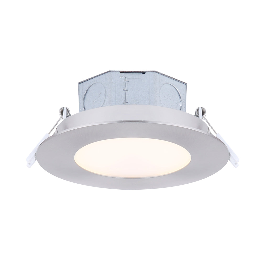 LED Recess Downlight, DL-4-9RR-BN-C, 4 IN Brushed Nickel Color Trim