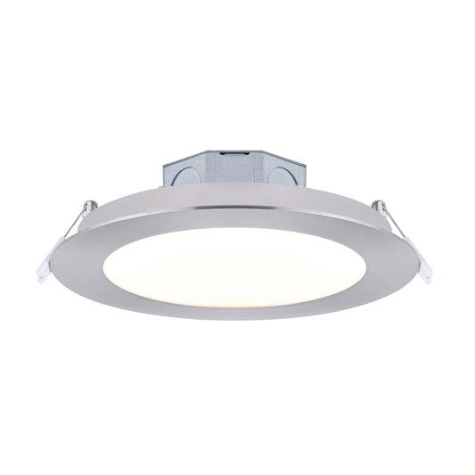 LED Recess Downlight, DL-6-15RR-BN-C, 6 IN Brushed Nickel Color Trim