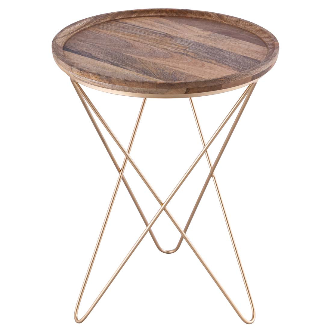 REVA Mango wood & Iron Side Table