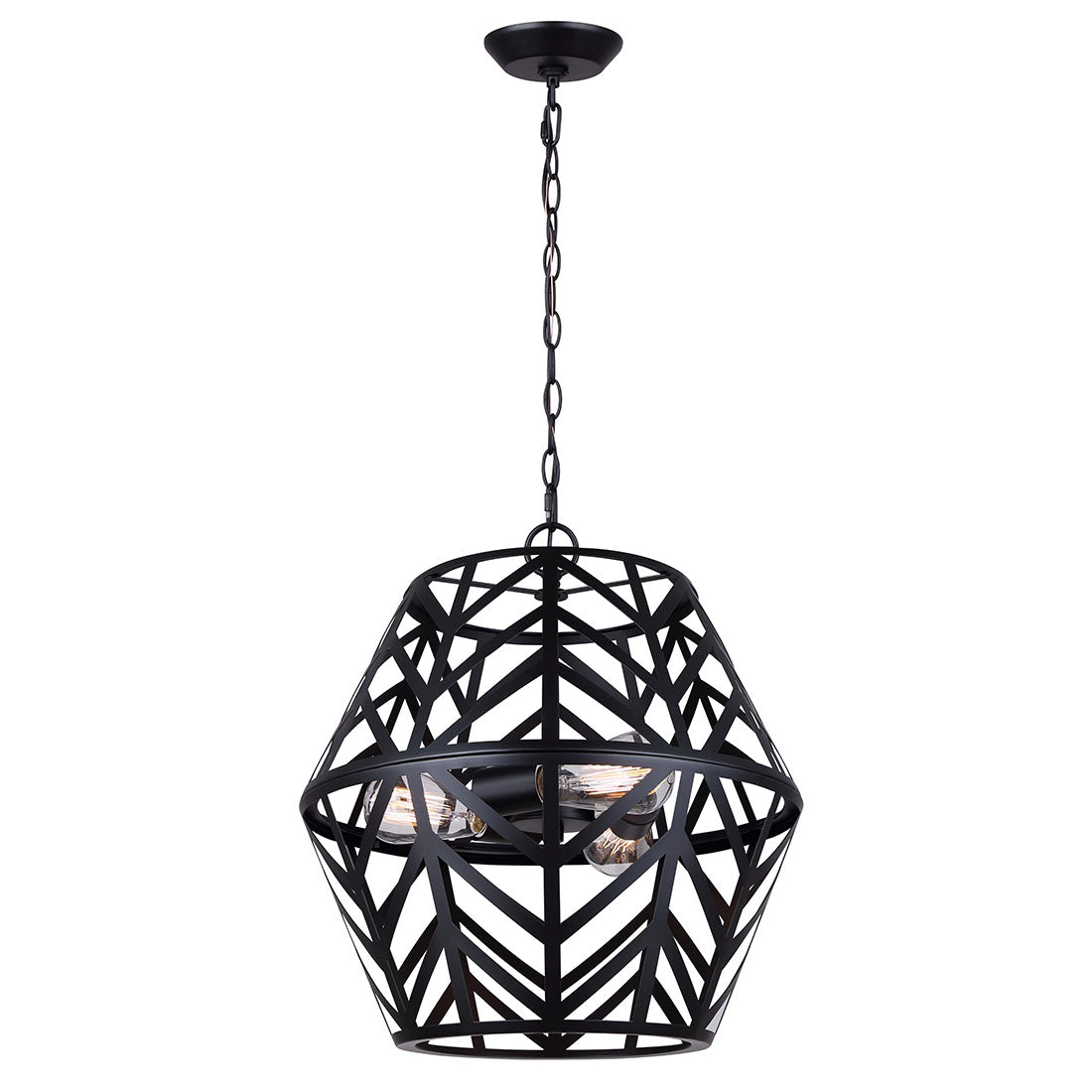 MAUD, ICH635B03BK17, MBK Color, 3 Lt 16.5inch Wide Chandelier