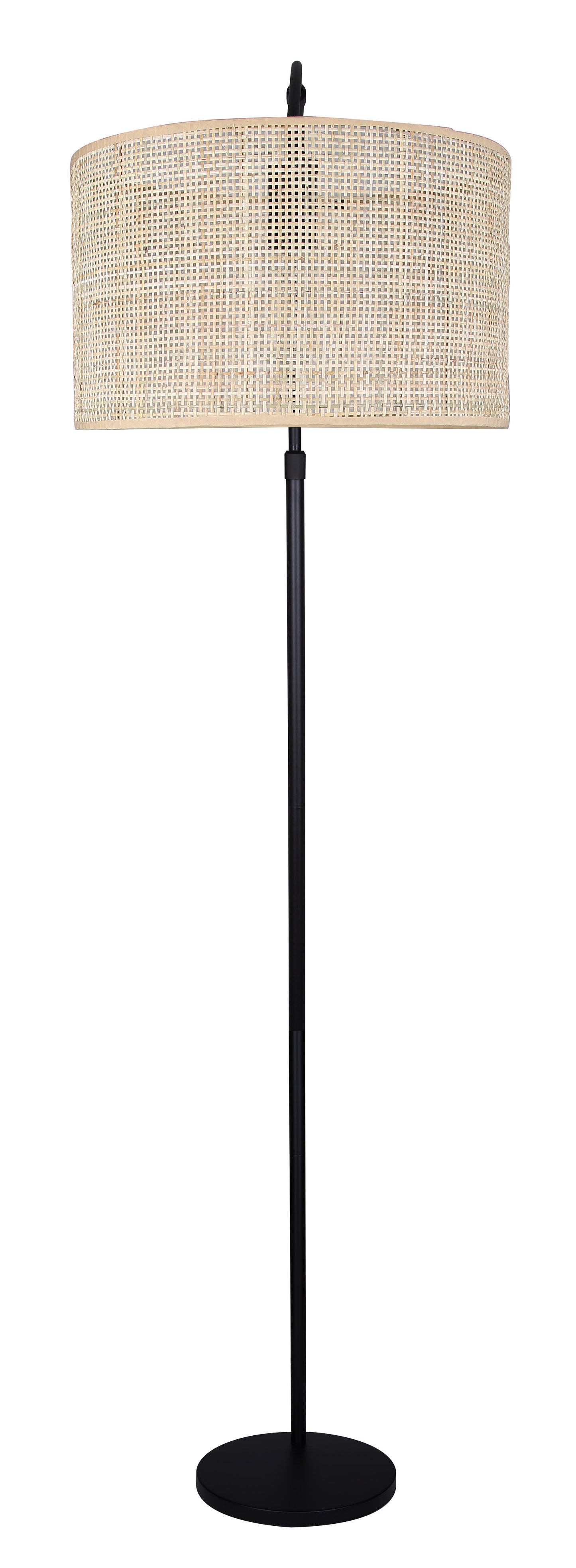 MERRITT, IFL2136B82BK, MBK Color, 1 Lt Floor Lamp