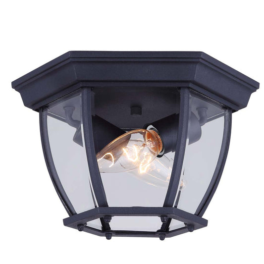 Foyer, IOL60 BK,  2 Lt Outdoor Flush Mount