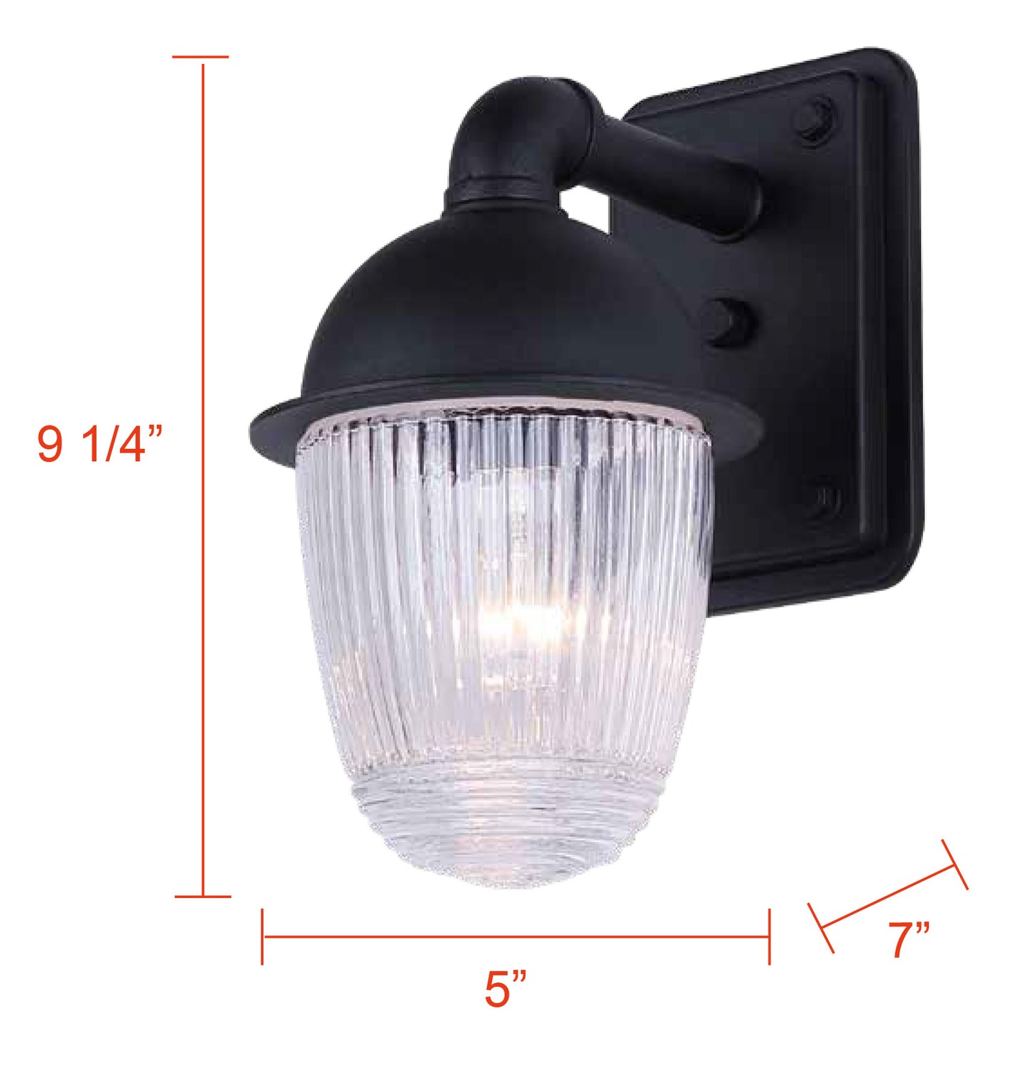 SENI, IOL698BK, Black Color, 1 Lt Outdoor Down Light