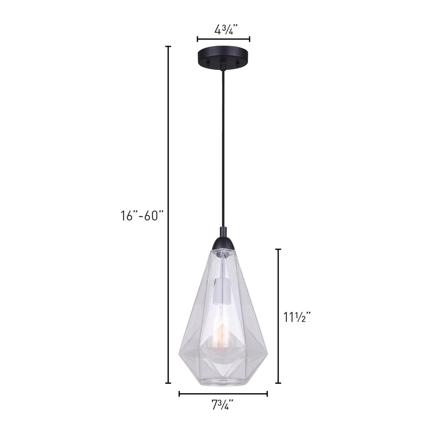 DUNE, IPL1006A01BK, 1 Lt Cord Pendant