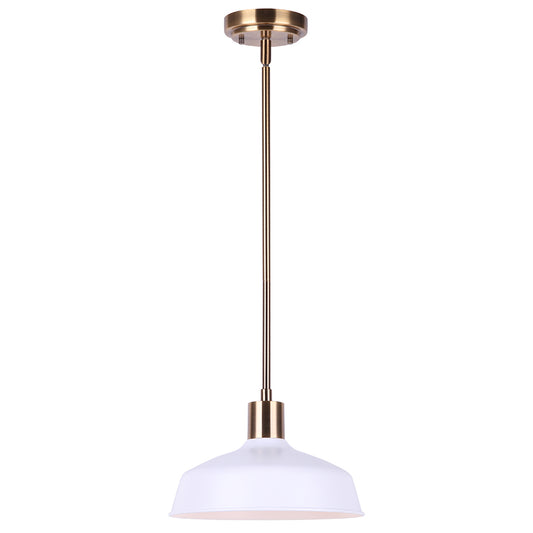 BELLO, IPL1055A01GDW, GD + WH Color, 1 Lt Rod Pendant