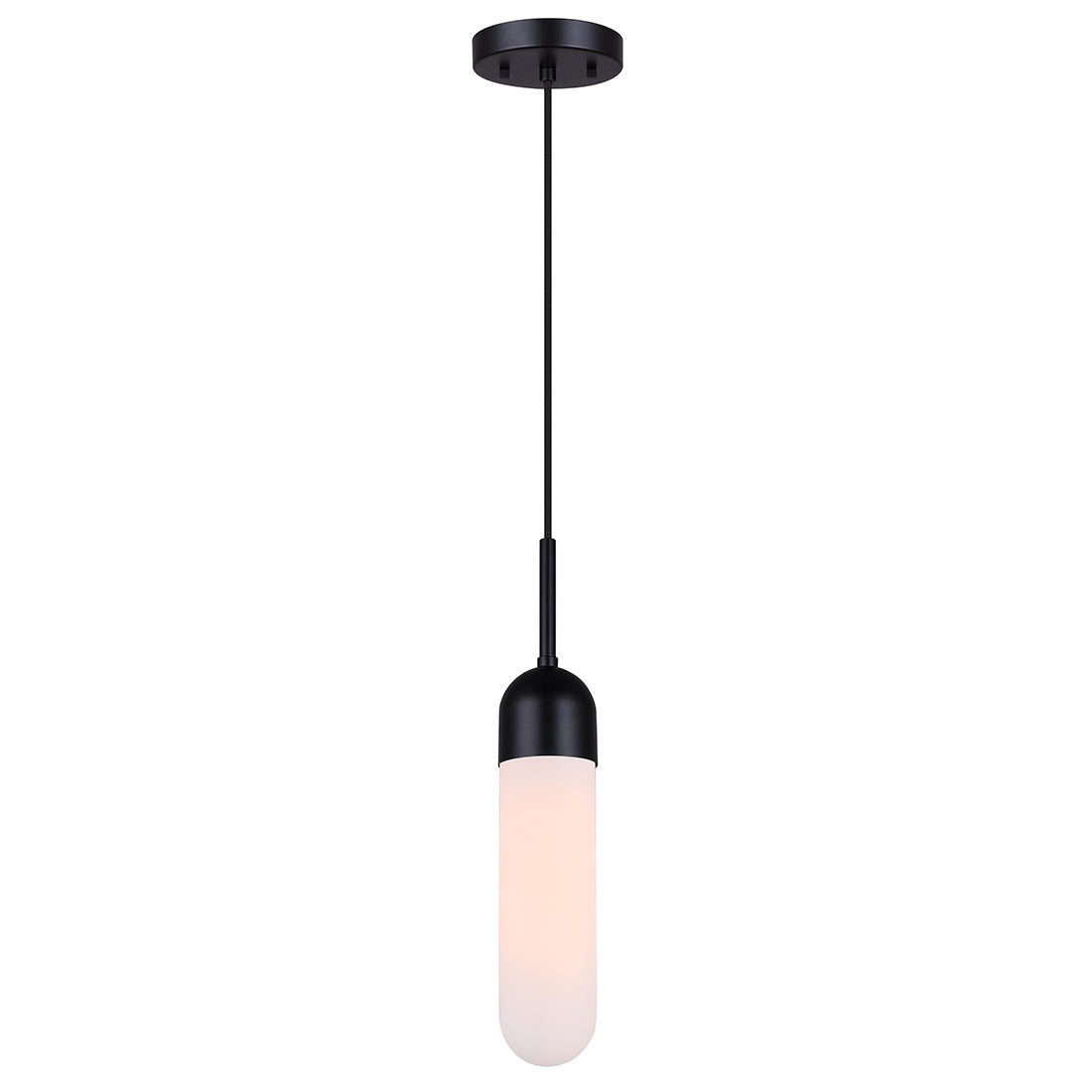 BEVIN, IPL1126A01BK, MBK Color, 1 Lt Cord Pendant