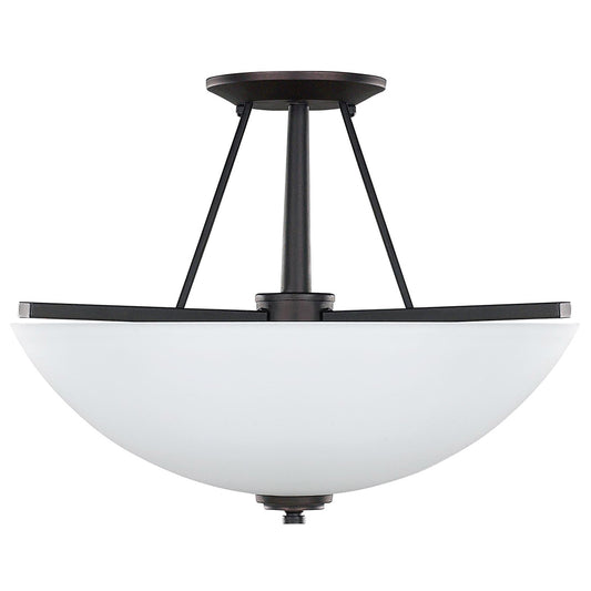 NEW YORKER, ISF256A03 ORB, 3 Lt Semi-Flush Mount