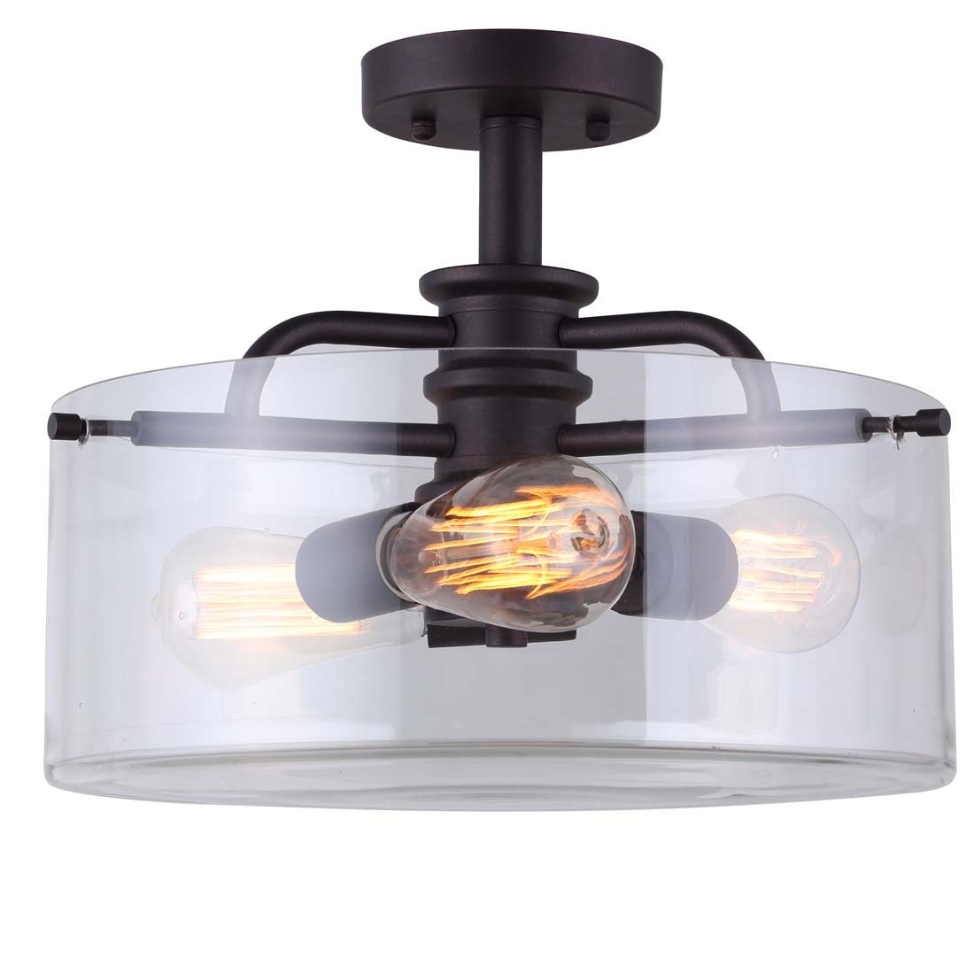 Albany 3 Light Semi Flush