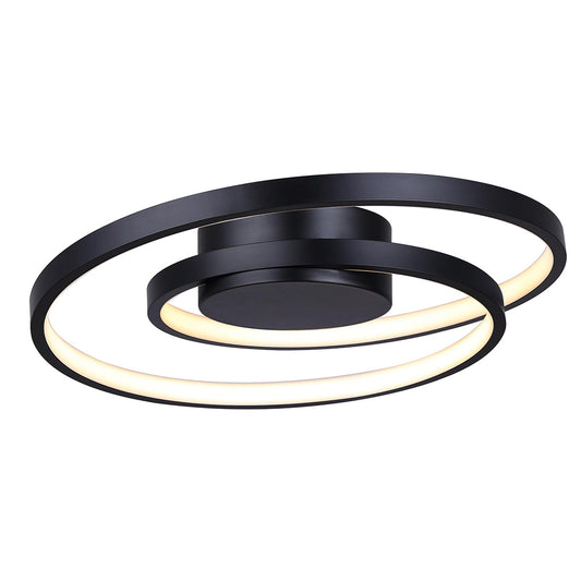 LIVANA, LFM259A16BK -G-, MBK Color, 15.75inch LED Flush Mount