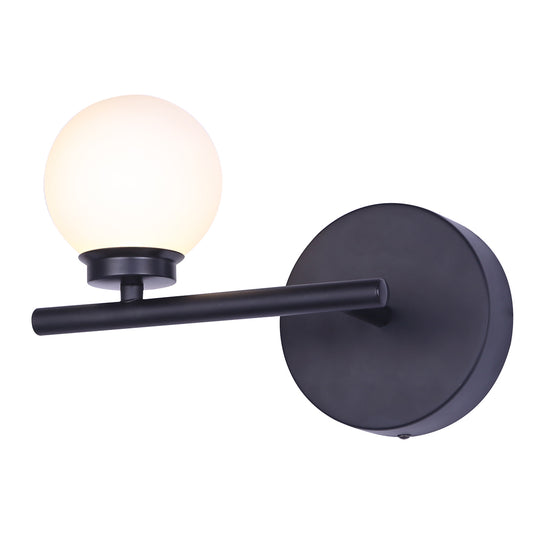 POPPY, LVL176A01BK, LED Black, flat opal glass