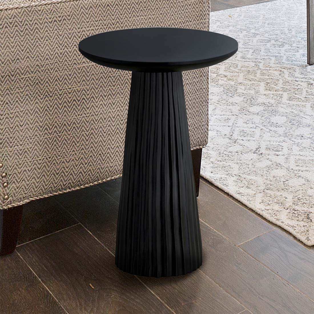 JAI Black Mango wood Side Table