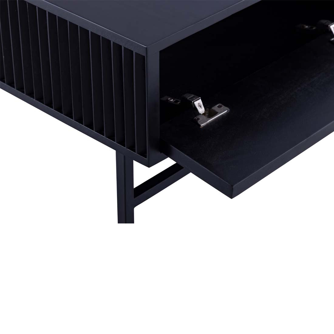 MEZ Coffee Table Black Iron/Black Wood